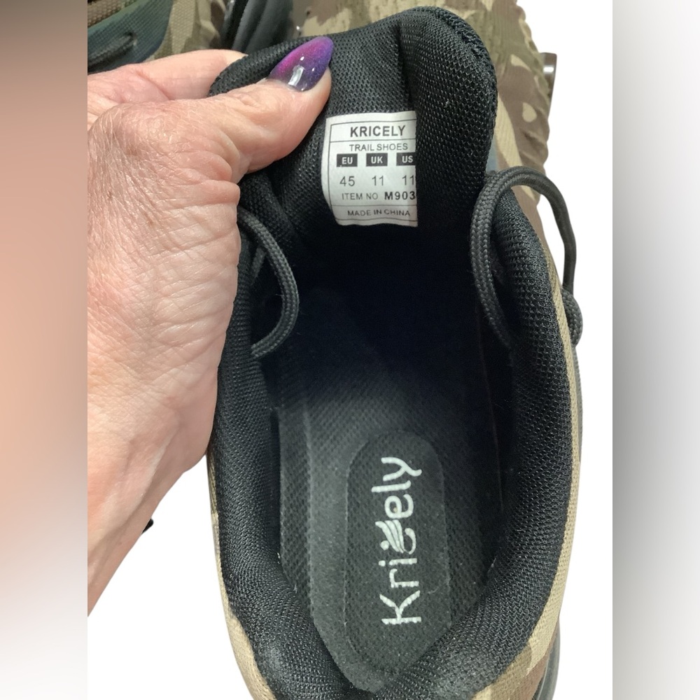 KRICELY Men's Trail Running Shoes Fashion Walking Hiking Sneakers WORN ONCE - Picture 10 of 11